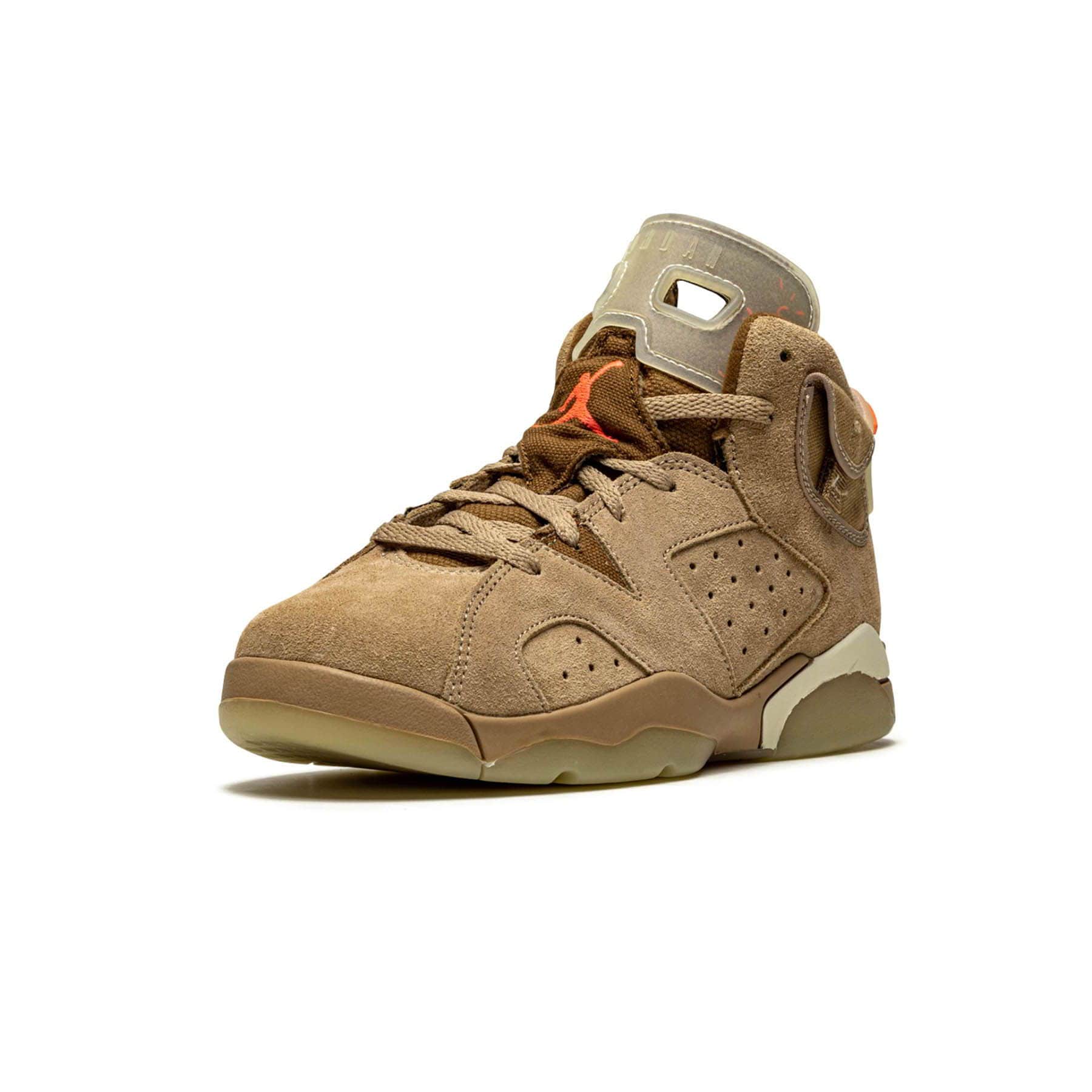 Travis Scott x Air Jordan 6 Retro PS 'British Khaki' — UK 10C | EU 27.5 | US 10.5C — Top View