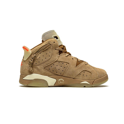 Travis Scott x Air Jordan 6 Retro PS 'British Khaki' — UK 10C | EU 27.5 | US 10.5C — Detail View