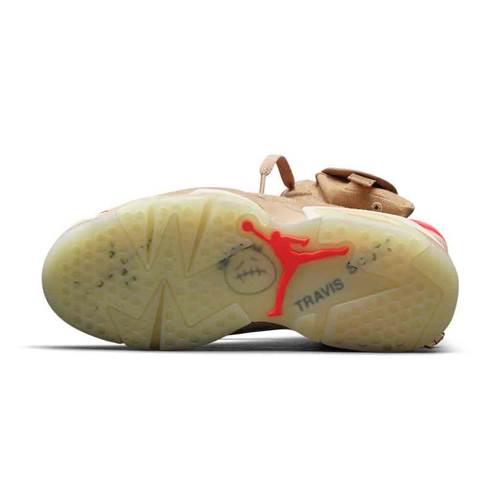 Air Jordan 6 Retro Travis Scott British Khaki — 6 UK — Lifestyle View