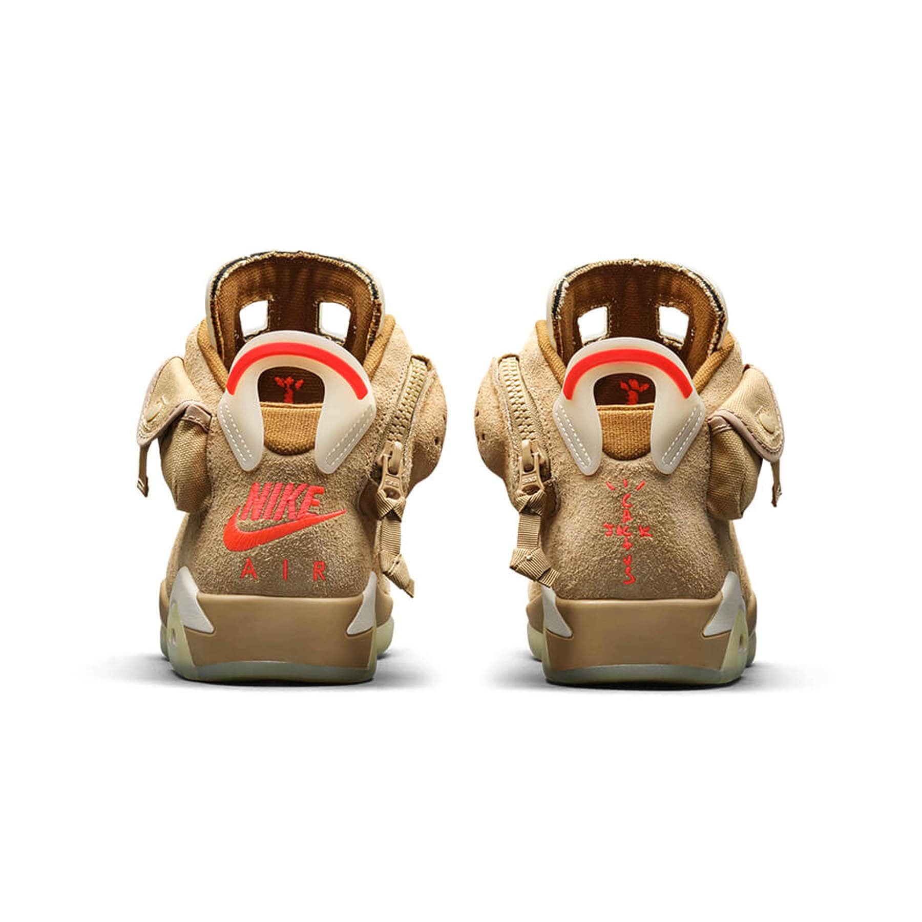 Travis Scott x Air Jordan 6 Retro 'British Khaki' — UK 3 | EU 35.5 | US 3.5 — Top View