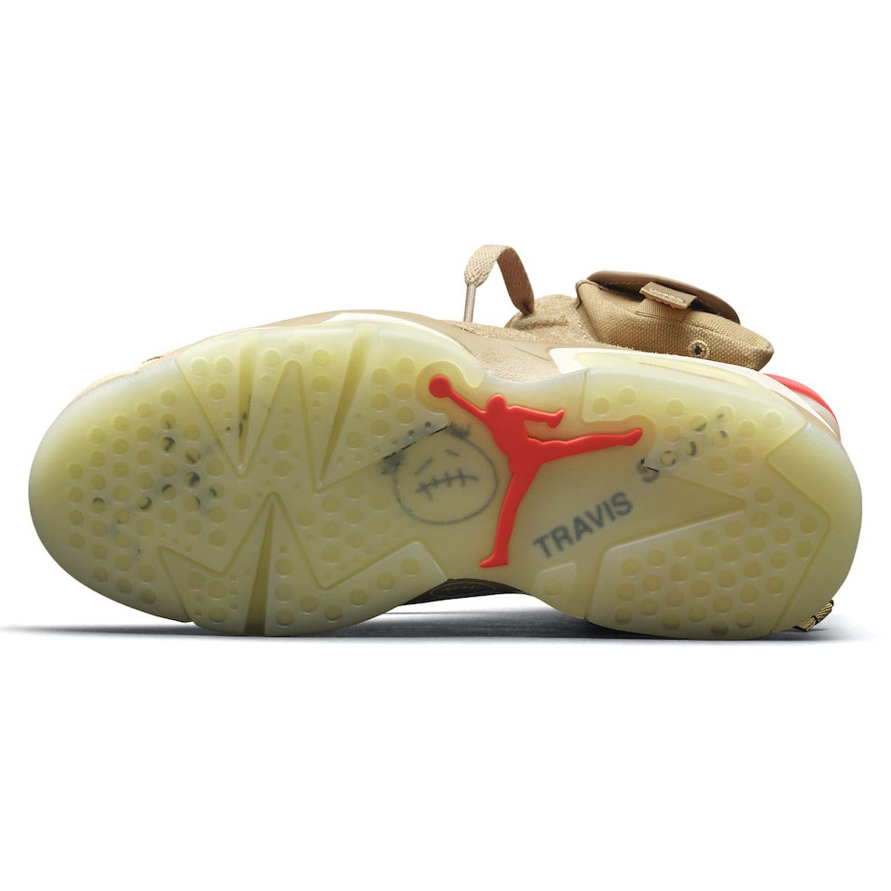 Travis Scott x Air Jordan 6 Retro 'British Khaki' — UK 3 | EU 35.5 | US 3.5 — Detail View