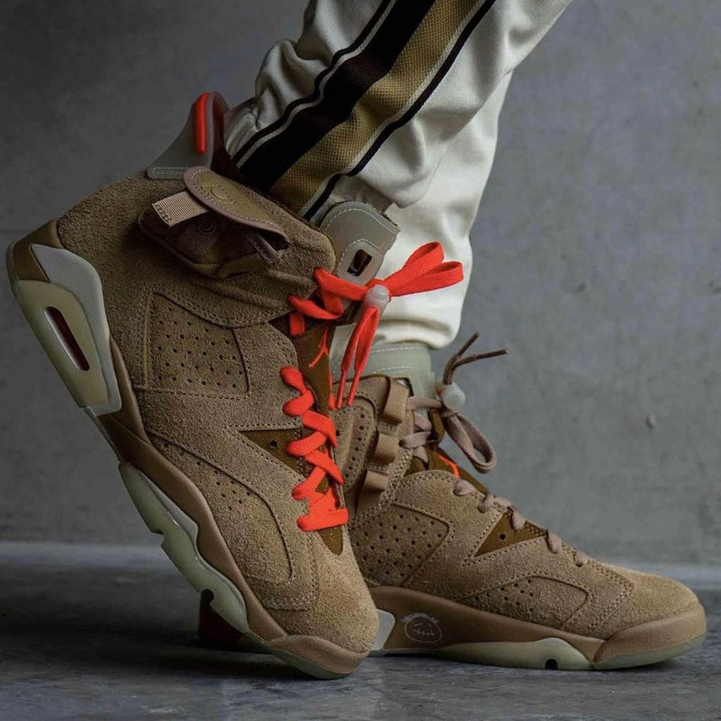 Travis Scott x Air Jordan 6 Retro 'British Khaki' — UK 3 | EU 35.5 | US 3.5 — Alternate View 7