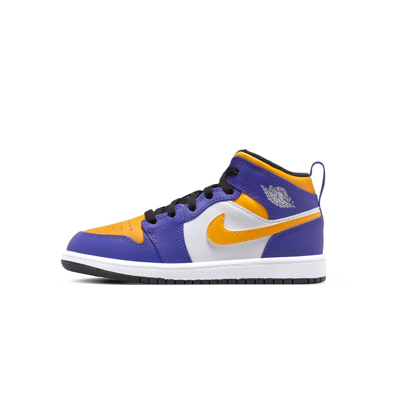 Air Jordan 1 Mid PS 'Lakers' — UK 10C | EU 27.5 | US 10.5C — Front View