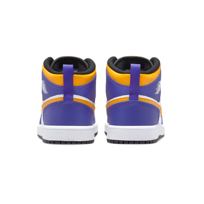Air Jordan 1 Mid PS 'Lakers' — UK 10C | EU 27.5 | US 10.5C — Top View