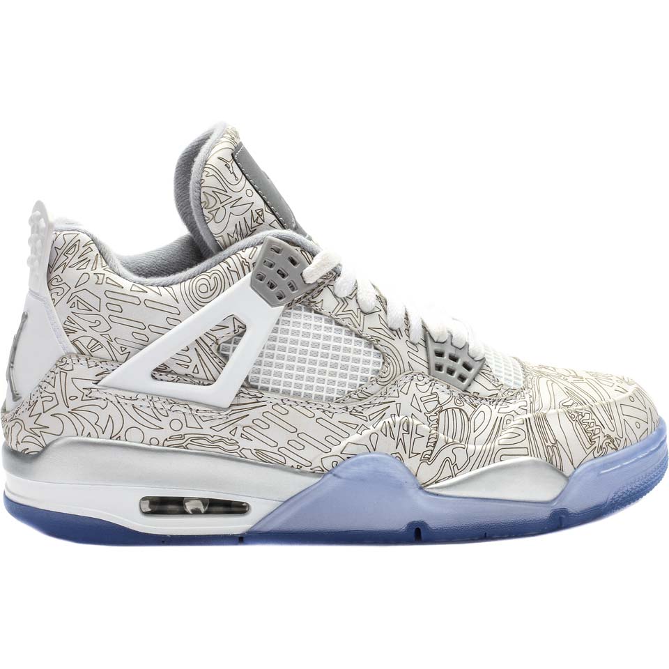 Air Jordan 4 Retro Laser — UK 3 | EU 35.5 | US 3.5 — Side View