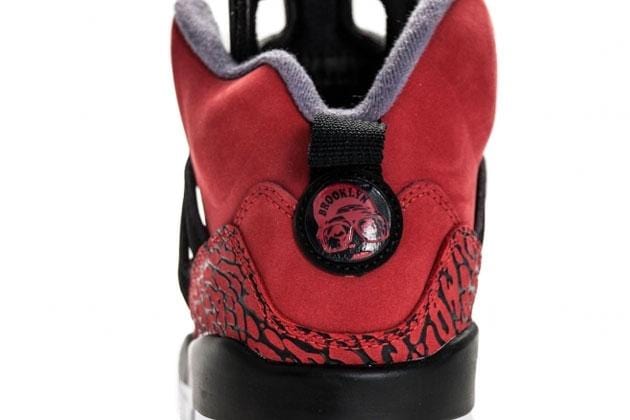 Air Jordan Spizike Gym Red — UK 3 | EU 35.5 | US 3.5 — Back View