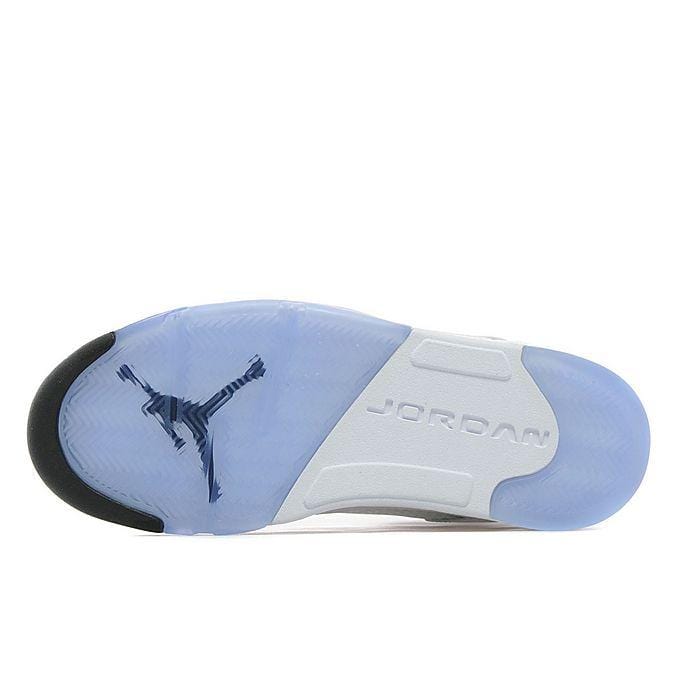 Air Jordan 5 Retro White-Metallic Silver — UK 3 | EU 35.5 | US 3.5 — Detail View