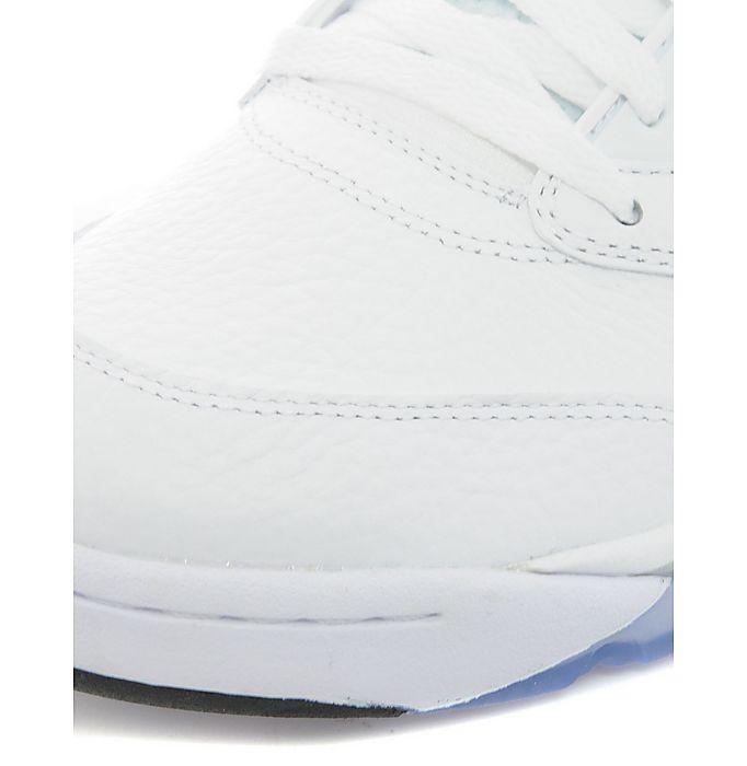 Air Jordan 5 Retro White-Metallic Silver — UK 3 | EU 35.5 | US 3.5 — Side View
