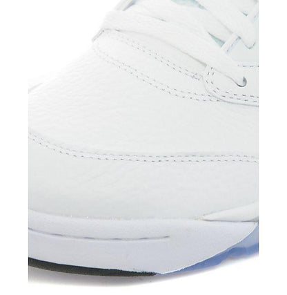 Air Jordan 5 Retro White-Metallic Silver — UK 3 | EU 35.5 | US 3.5 — Side View