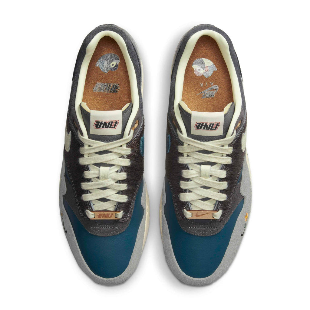 Kasina x Nike Air Max 1 SP 'Won-Ang - Grey' — UK 3 | EU 35.5 | US 3.5 — Back View