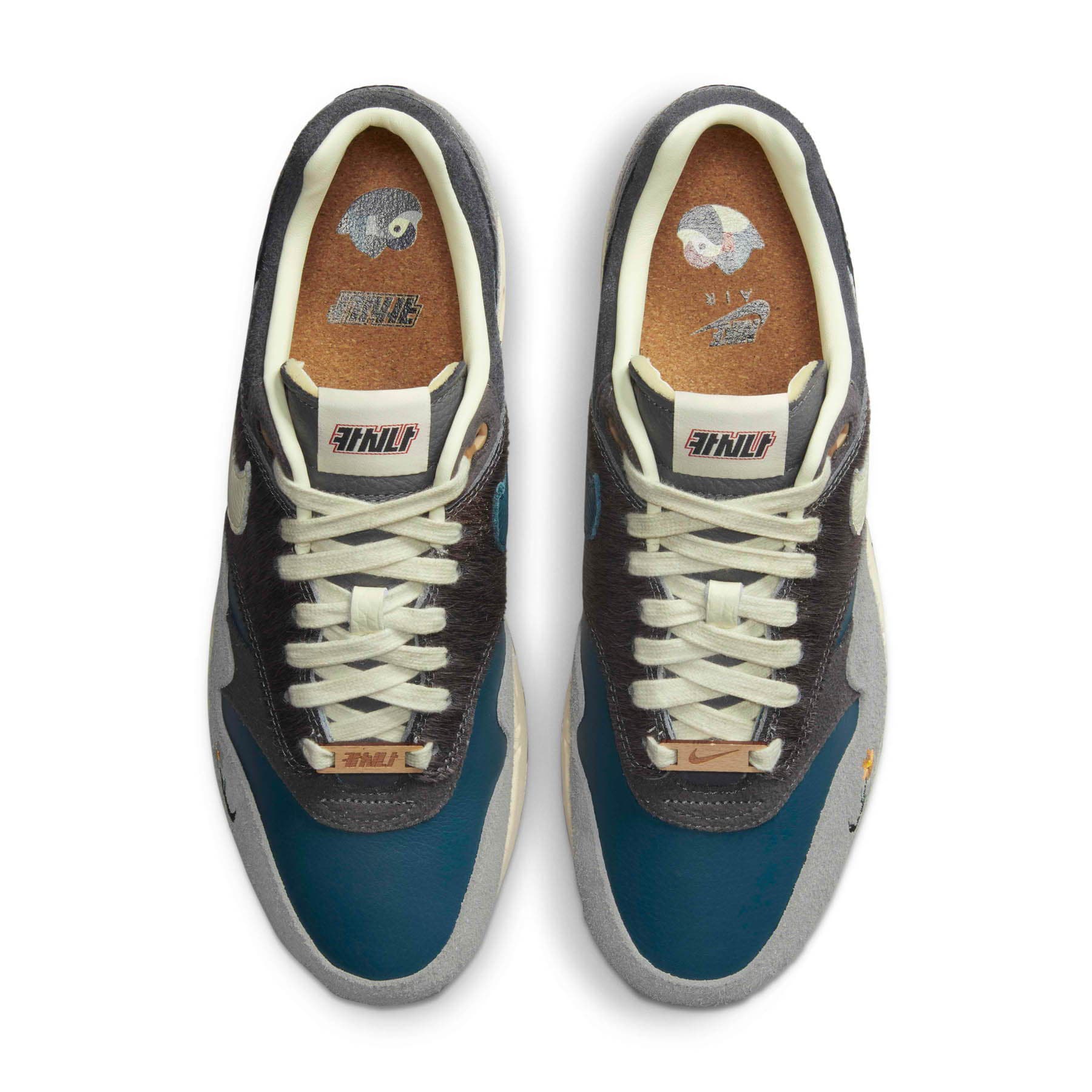 Kasina x Nike Air Max 1 SP 'Won-Ang - Grey' — UK 3 | EU 35.5 | US 3.5 — Back View