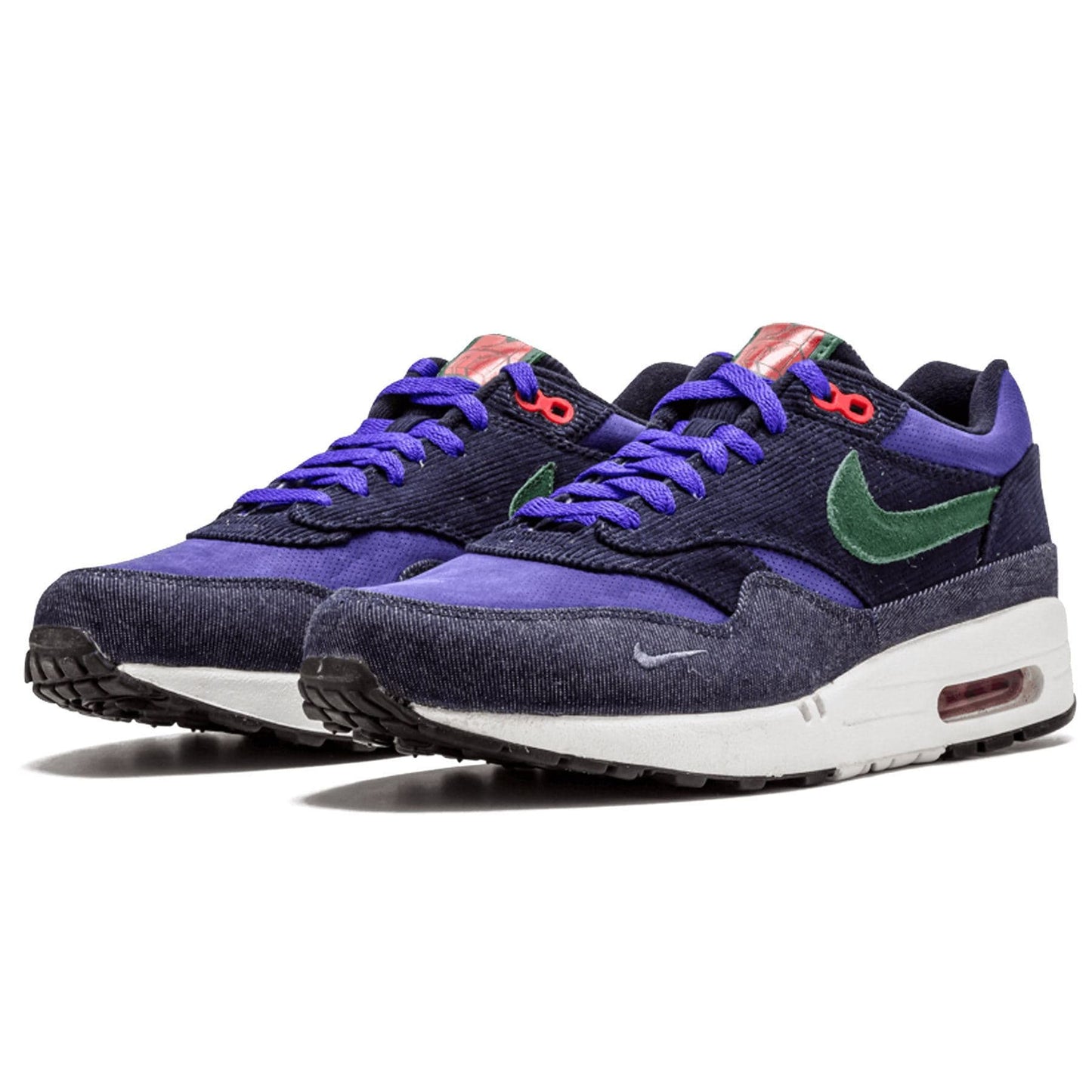 Patta x Nike Air Max 1 Premium QS 'Denim Corduroy' — UK 3 | EU 35.5 | US 3.5 — Side View