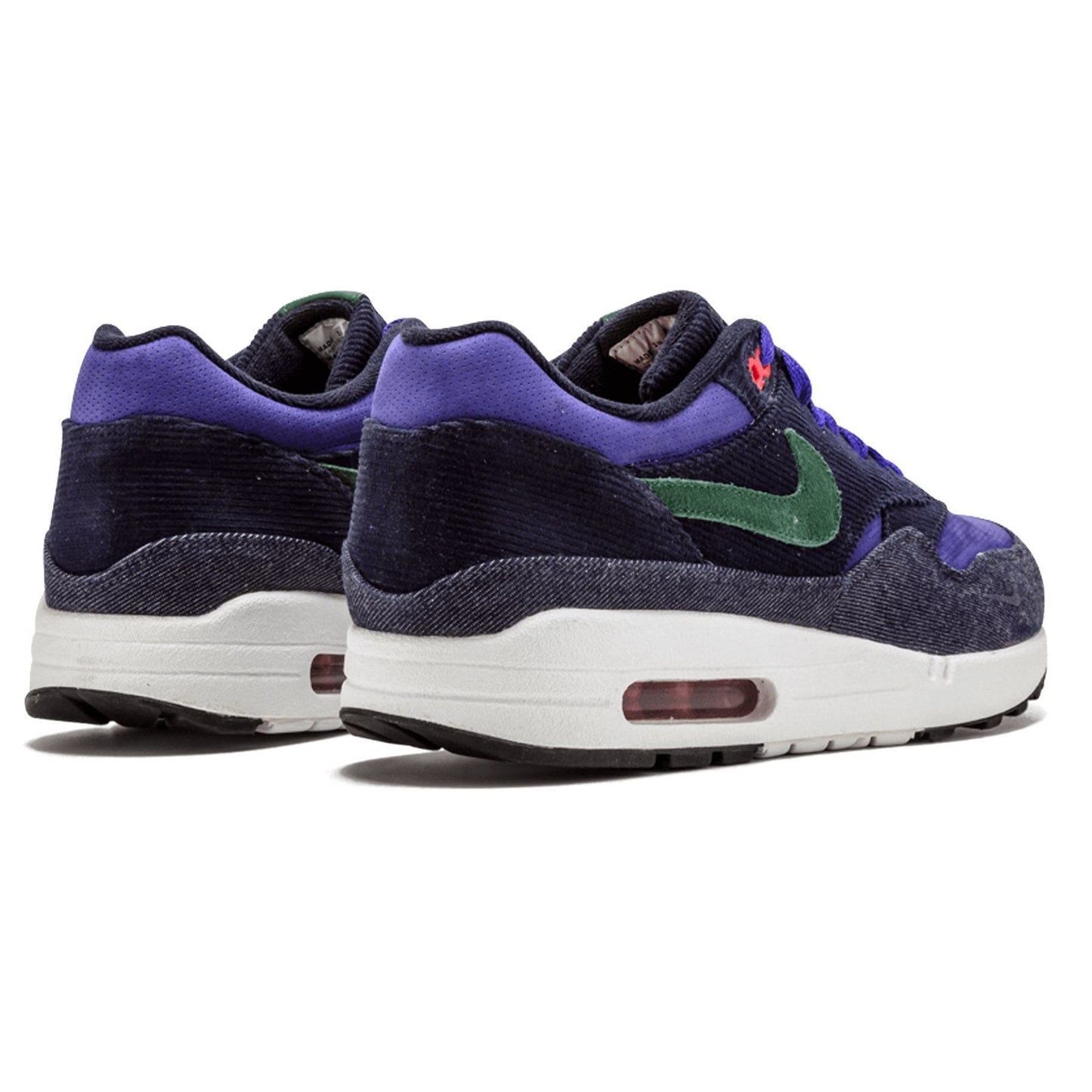 Patta x Nike Air Max 1 Premium QS 'Denim Corduroy' — UK 3 | EU 35.5 | US 3.5 — Back View