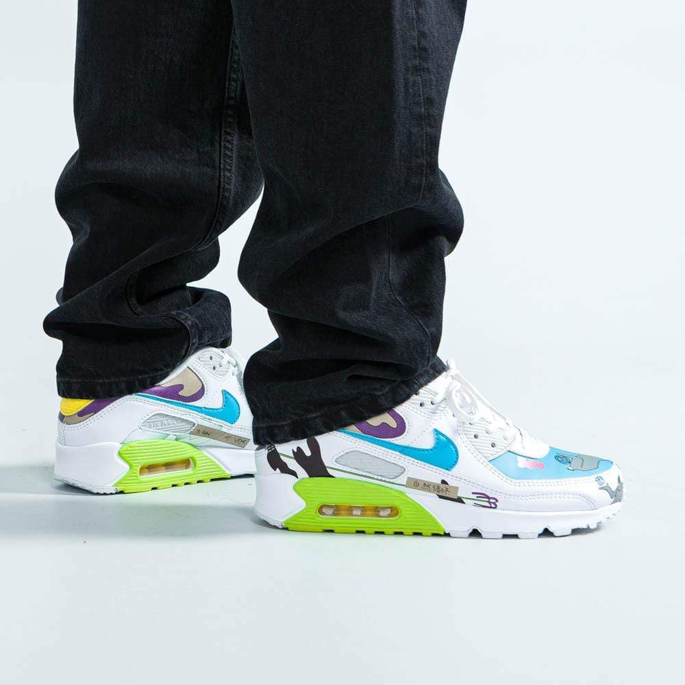 Ruohan Wang x Nike Air Max 90 Flyleather — UK 3 | EU 35.5 | US 3.5 — Lifestyle View