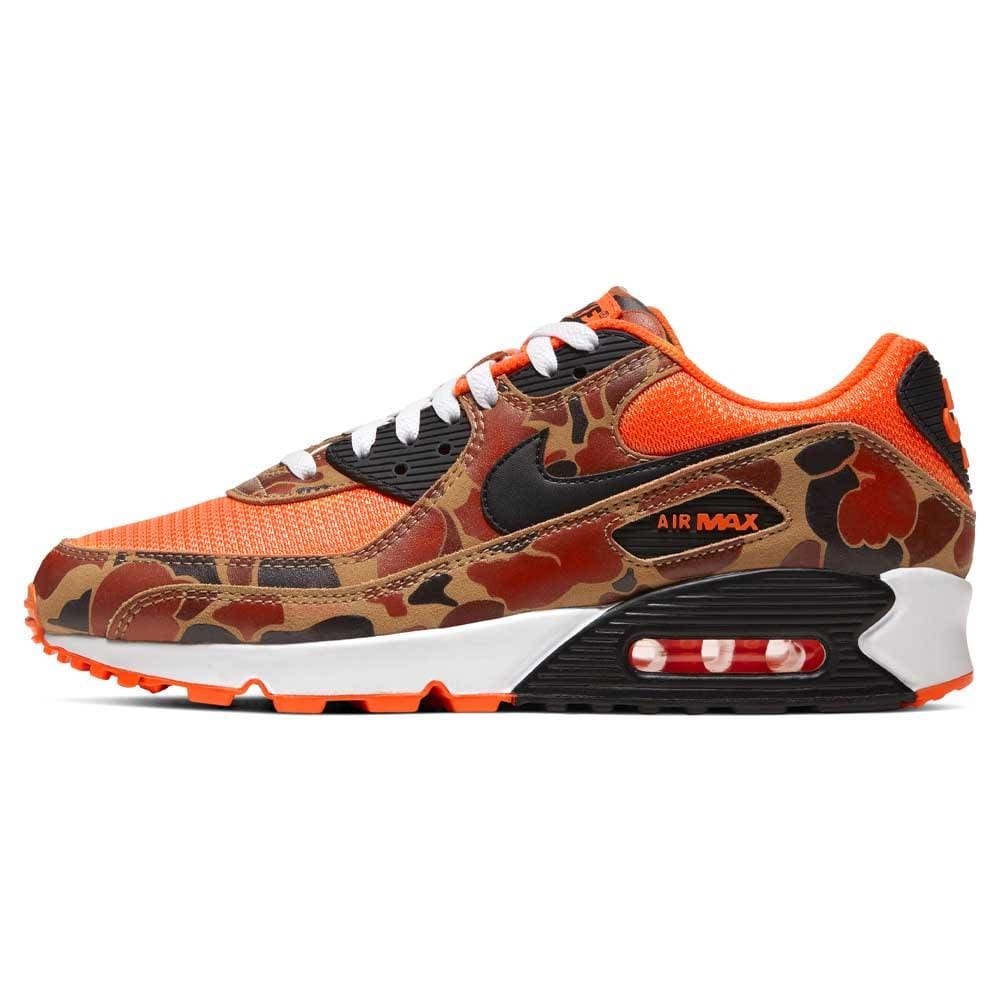 Nike Air Max 90 Orange Duck Camo — Front View