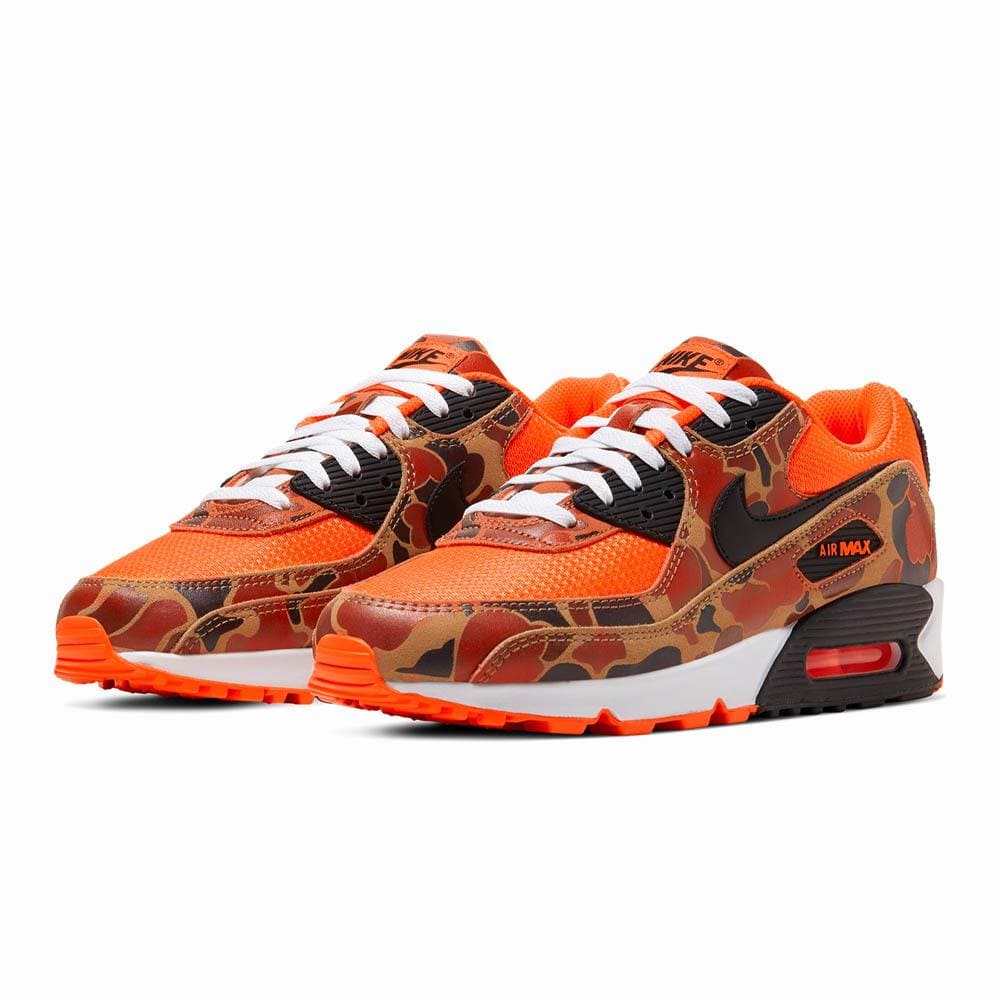 Nike Air Max 90 Orange Duck Camo — Side View