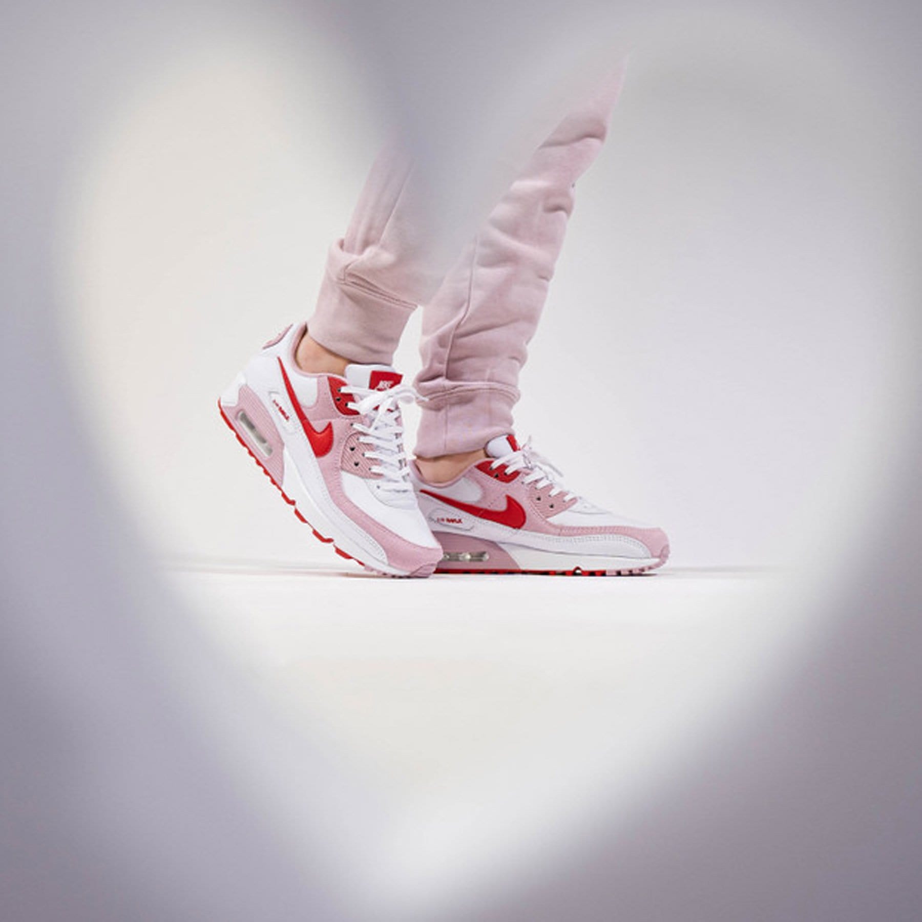 Nike Air Max 90 Wmns 'Valentine's Day' — UK 2.5 | EU 35.5 | US 5 — Lifestyle View