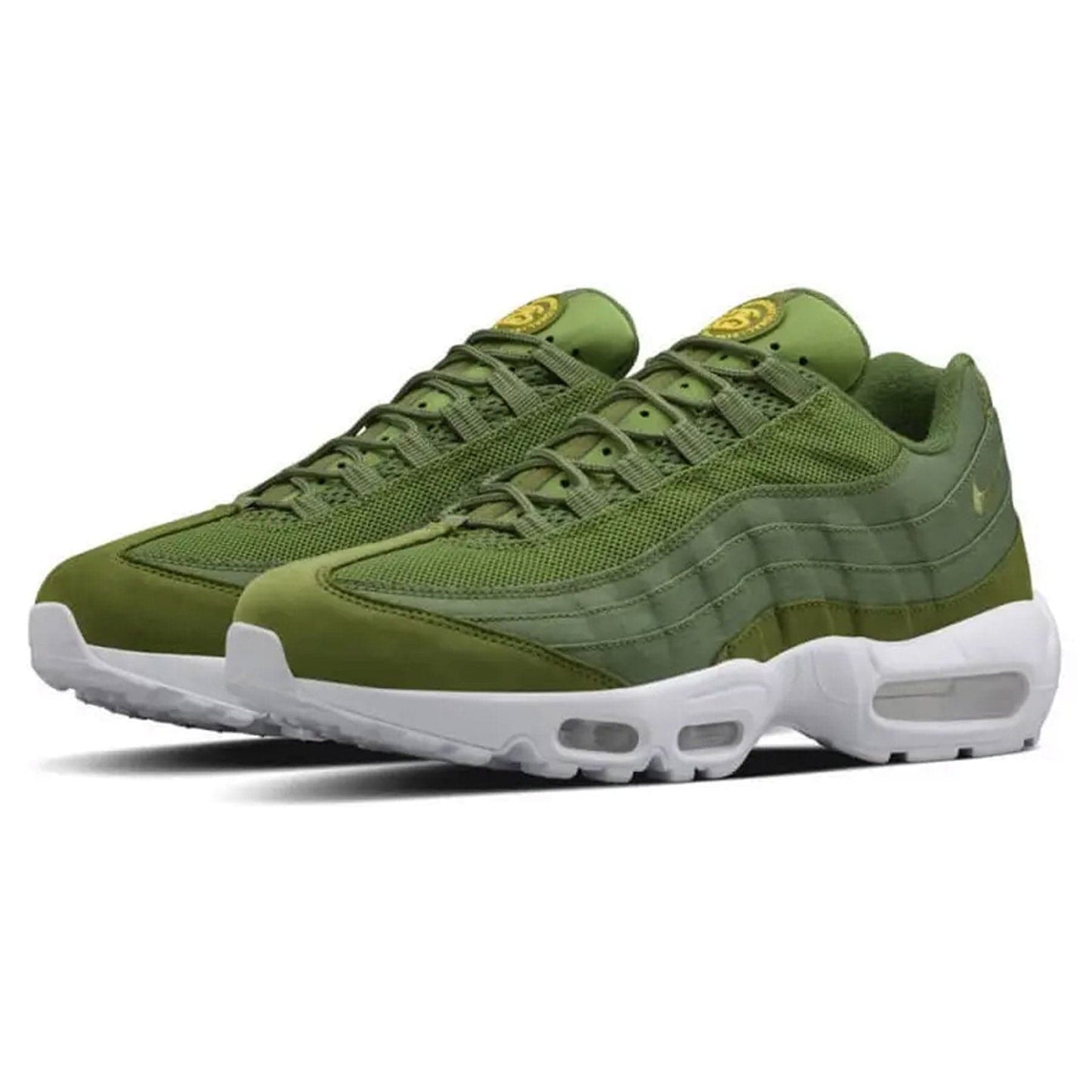 Nike Air Max 95 Stussy 'Olive' — UK 3 | EU 35.5 | US 3.5 — Side View