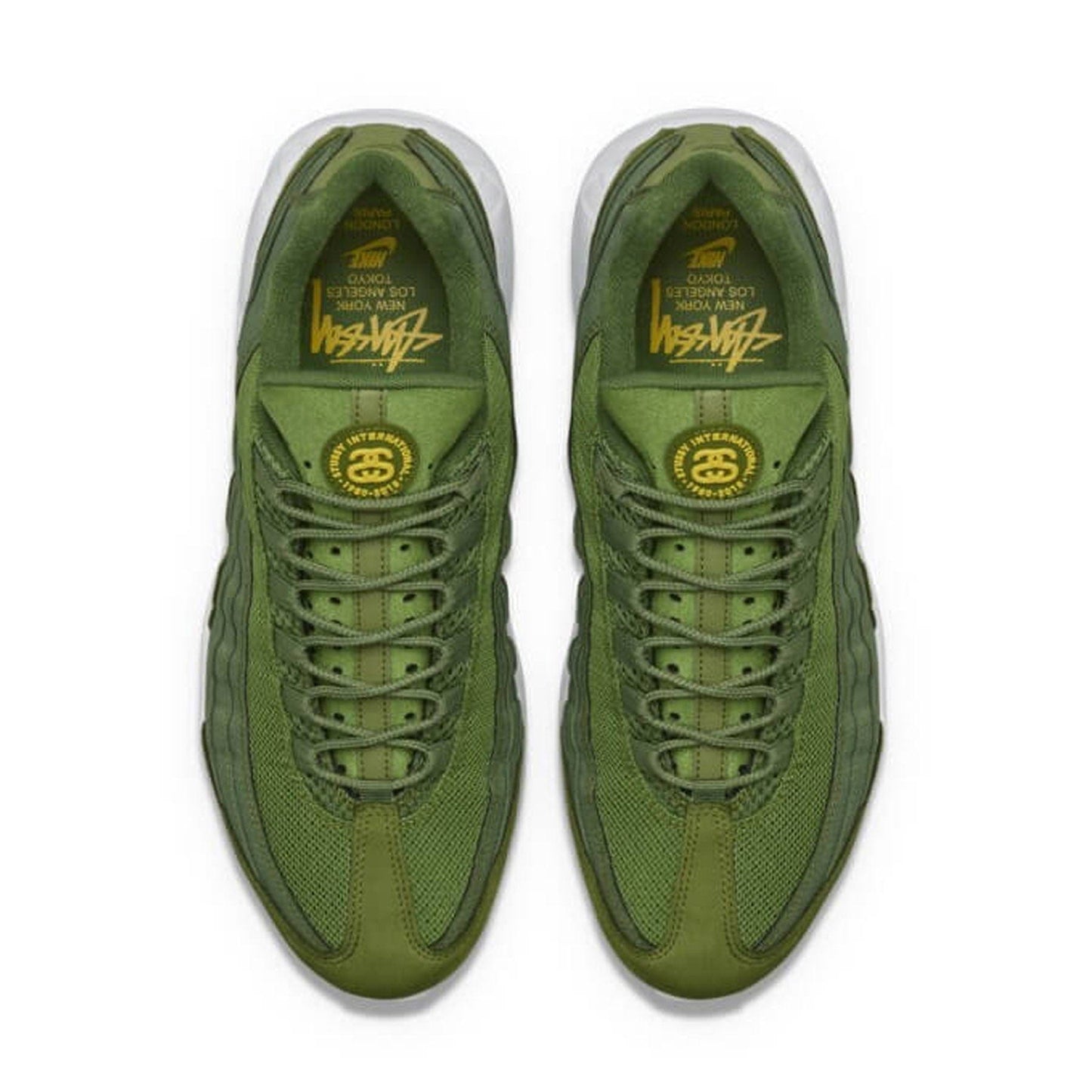 Nike Air Max 95 Stussy 'Olive' — UK 3 | EU 35.5 | US 3.5 — Back View