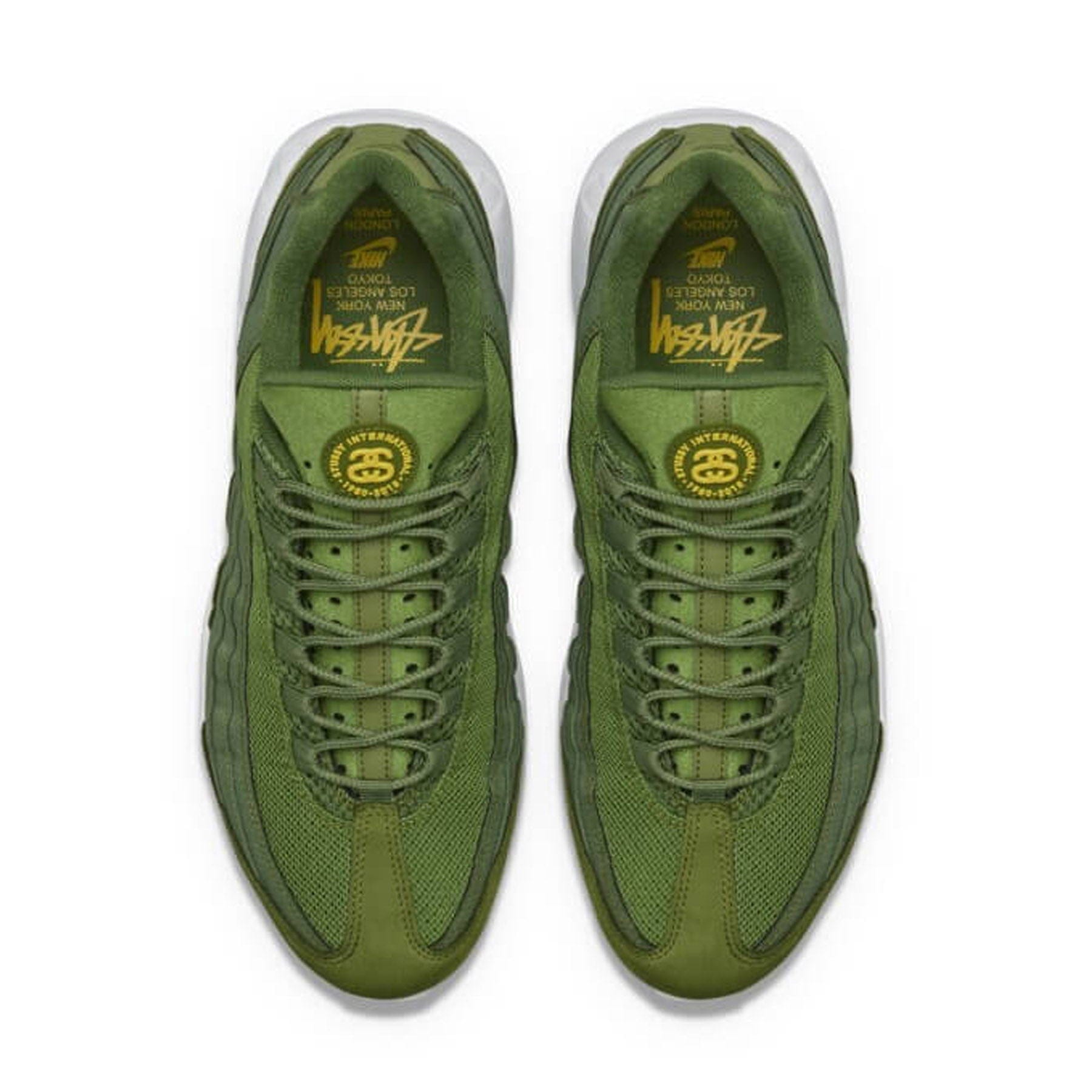 Nike Air Max 95 Stussy 'Olive' — UK 3 | EU 35.5 | US 3.5 — Back View