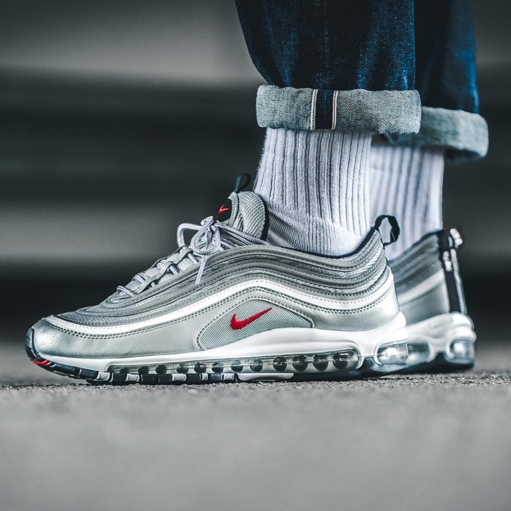 Nike Air Max 97 OG QS Silver Bullet — UK 3 | EU 35.5 | US 3.5 — Lifestyle View