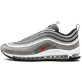 Nike Air Max 97 Ultra Metallic Silver-Varsity Red — UK 3 | EU 35.5 | US 3.5 — Front View