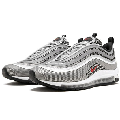 Nike Air Max 97 Ultra Metallic Silver-Varsity Red — UK 3 | EU 35.5 | US 3.5 — Side View