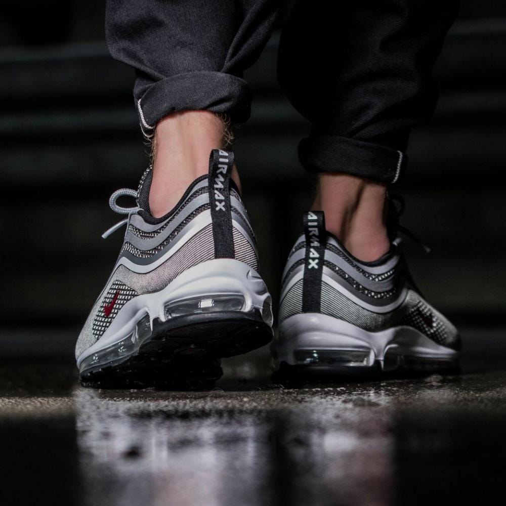 Nike Air Max 97 Ultra Metallic Silver-Varsity Red — UK 3 | EU 35.5 | US 3.5 — Alternate View 7