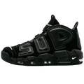 Supreme X Nike Air More Uptempo "Black" — UK 3 | EU 35.5 | US 3.5 — Front View