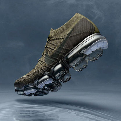 Nike Air Vapormax Flyknit Cargo Khaki City Tribes — UK 3 | EU 35.5 | US 3.5 — Lifestyle View