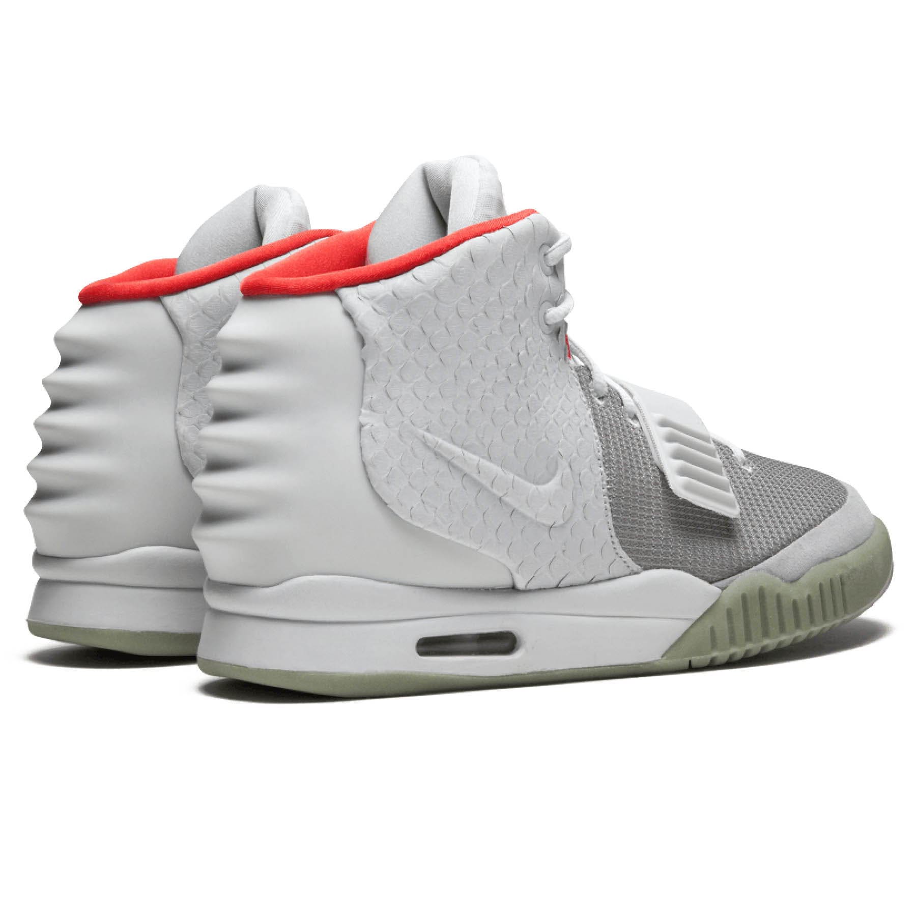 Nike Air Yeezy 2 NRG 'Pure Platinum' — UK 3 | EU 35.5 | US 3.5 — Back View