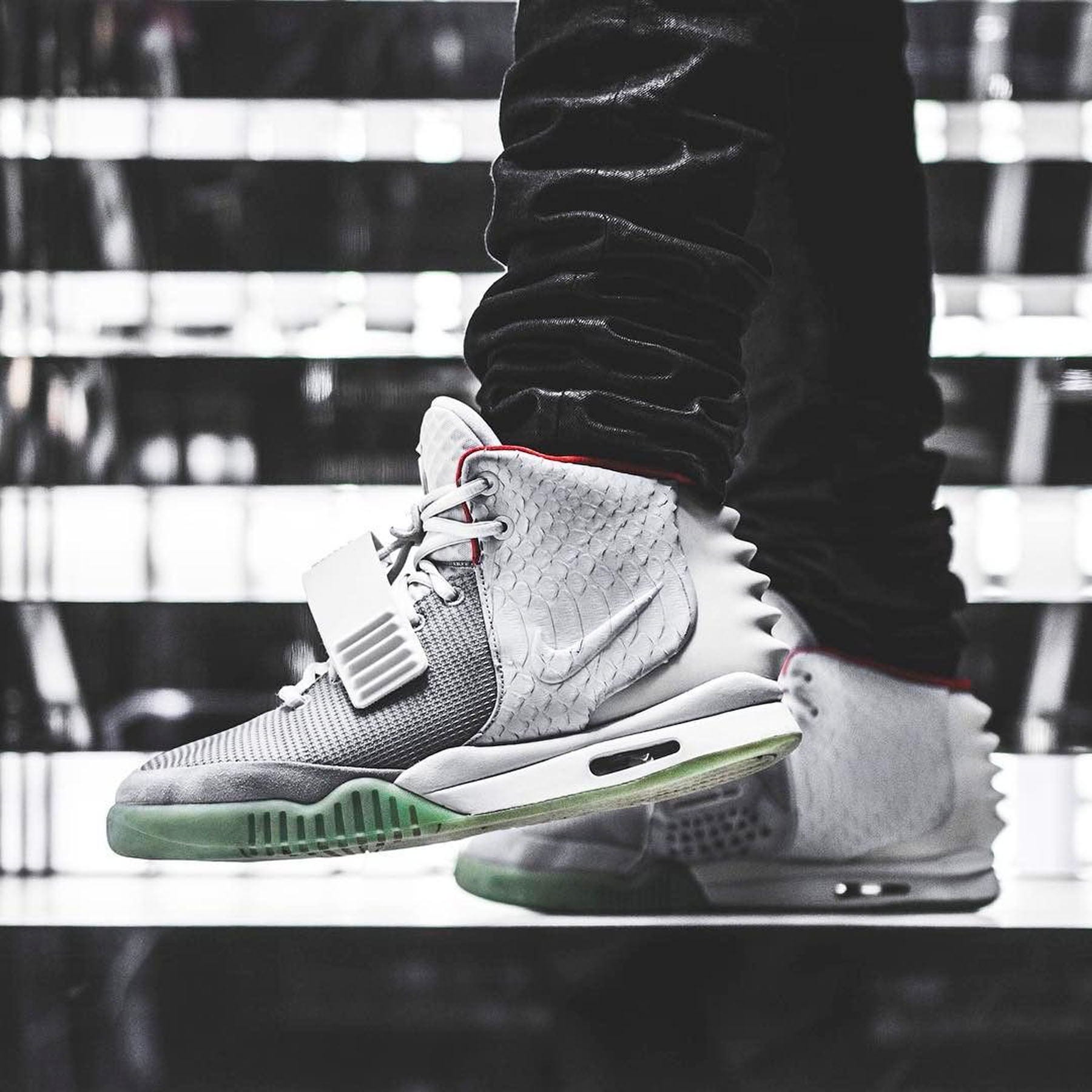 Nike Air Yeezy 2 NRG 'Pure Platinum' — UK 3 | EU 35.5 | US 3.5 — Lifestyle View