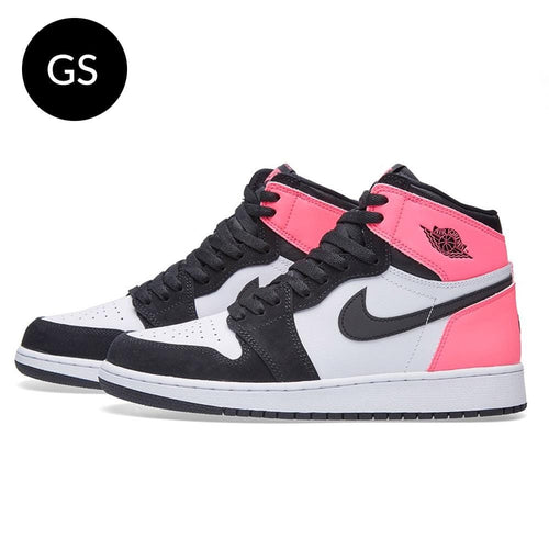Air Jordan 1 Retro High OG GS 'Black Hyper Pink White' — Front View