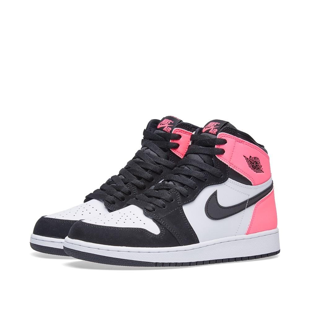 Air Jordan 1 Retro High OG GS 'Black Hyper Pink White' — Detail View