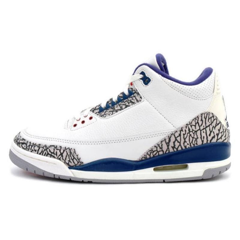 Air Jordan III True Blue — UK 3 | EU 35.5 | US 3.5 — Front View