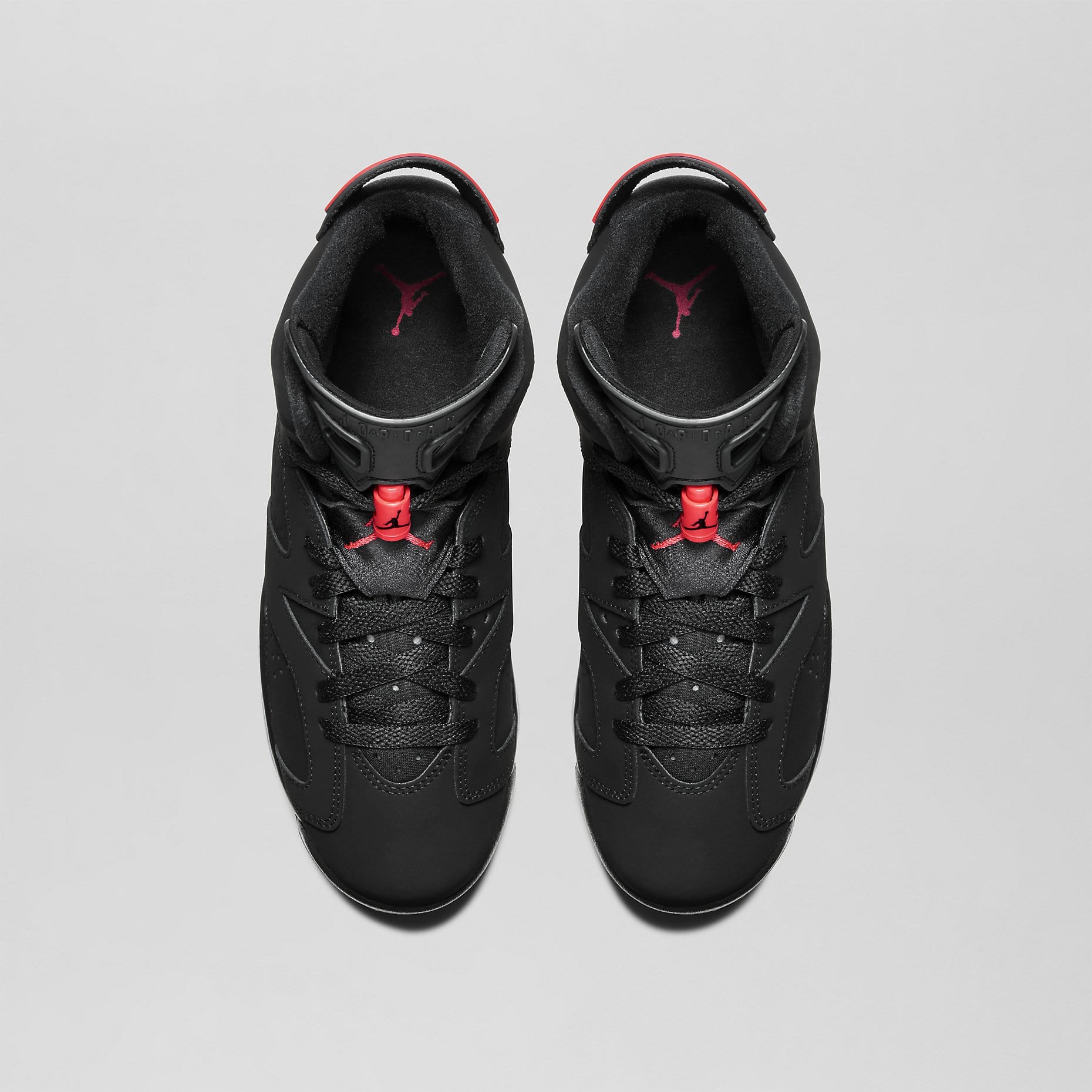 Air Jordan 6 Retro GS Black-Infrared 23 — UK 13.5 | EU 32 | US 1Y — Back View