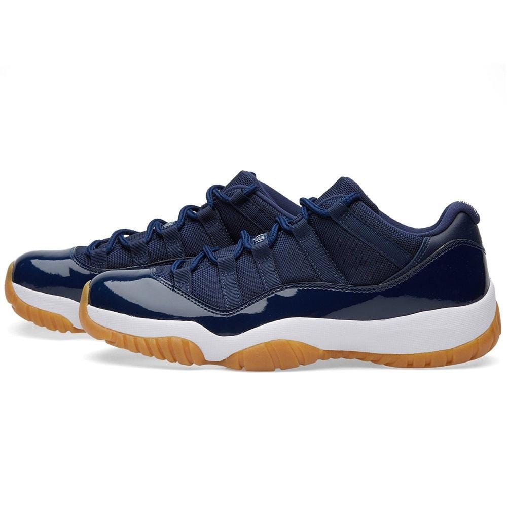 Air Jordan 11 Retro Low Midnight Navy — UK 3 | EU 35.5 | US 3.5 — Front View