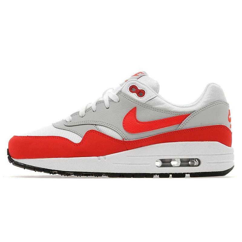 NikeAir Max 1 Junior White-Pimento-Black — UK 3 | EU 35.5 | US 3.5 — Front View