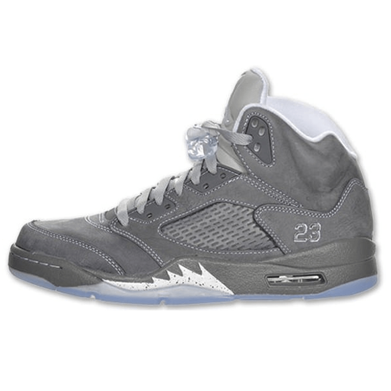 Air Jordan 5 Retro 'Wolf Grey' — UK 3 | EU 35.5 | US 3.5 — Front View