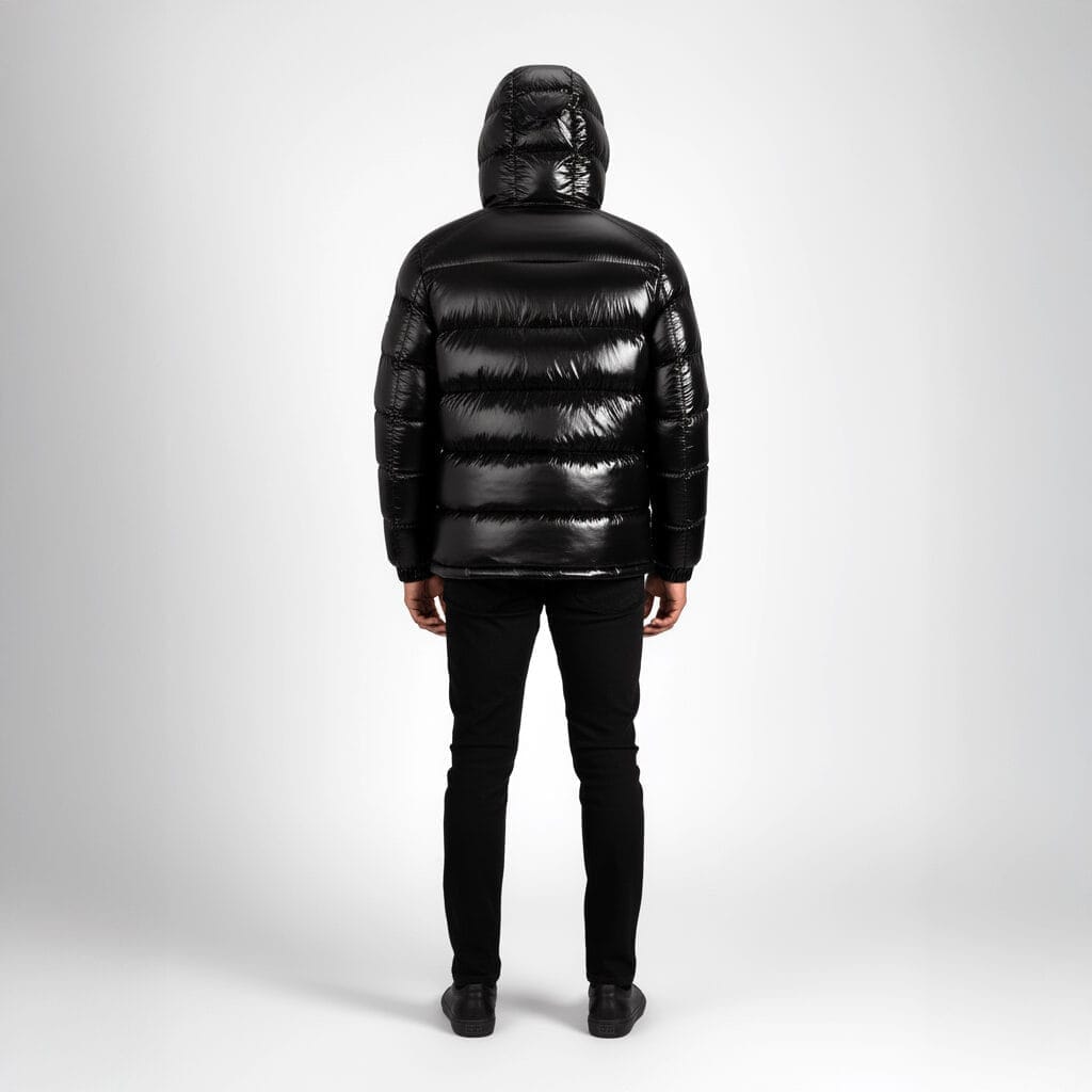 Helvetica Mountain Pioneers Space Hooded Jacket — S — Top View