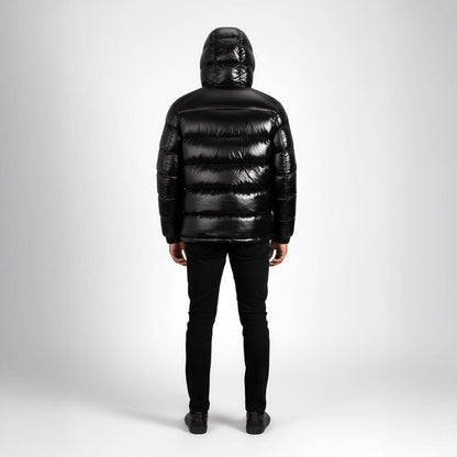 Helvetica Mountain Pioneers Space Hooded Jacket — S — Top View
