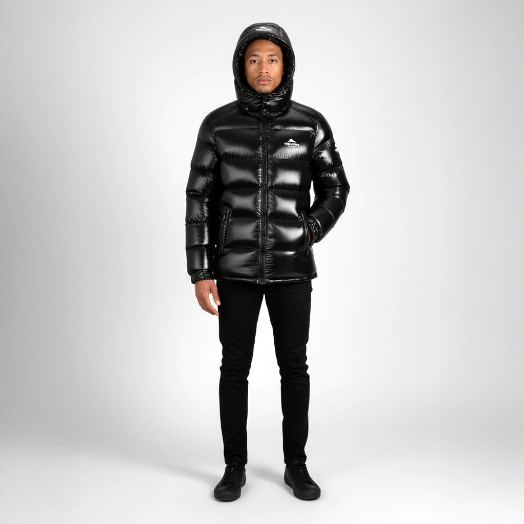 Helvetica Mountain Pioneers Space Hooded Jacket — S — Back View