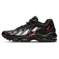 Nike x Supreme Air Max 96 'Black' — UK 3 | EU 35.5 | US 3.5 — Front View
