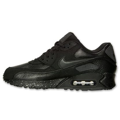 Nike Air Max 90 Premium Black-Metallic Silver — UK 3 | EU 35.5 | US 3.5 — Front View