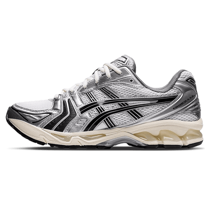 JJJJound x Gel Kayano 14 'Silver Black' — UK 3 | EU 36 | US 4 — Front View