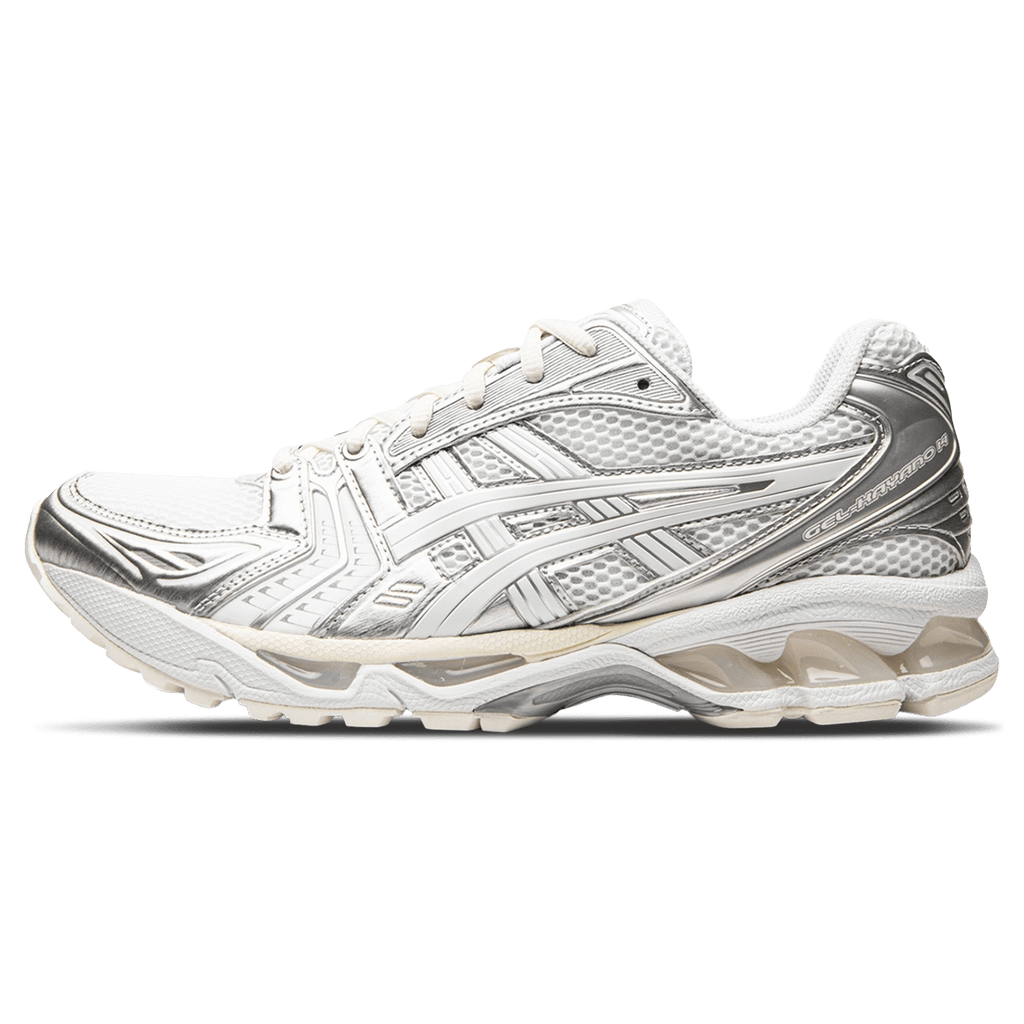 JJJJound x Gel Kayano 14 'Silver White' — UK 3 | EU 36 | US 4 — Front View