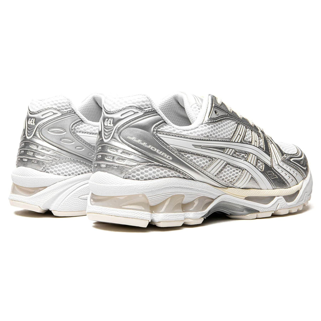 JJJJound x Gel Kayano 14 'Silver White' — UK 3 | EU 36 | US 4 — Back View