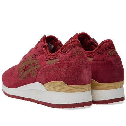 ASICS GEL LYTE III 'LASER ETCHED' Burgundy — UK 3 | EU 36 | US 4 — Side View