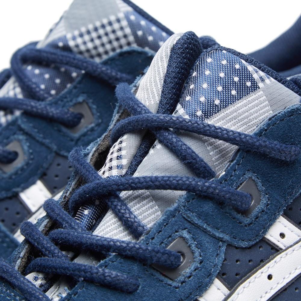 ASICS GEL LYTE III 'PATCHWORK' Navy & White — UK 3 | EU 36 | US 4 — Top View