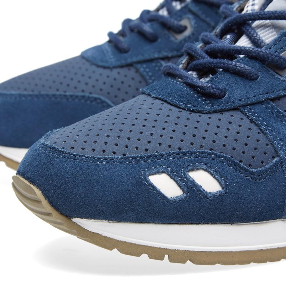 ASICS GEL LYTE III 'PATCHWORK' Navy & White — UK 3 | EU 36 | US 4 — Detail View